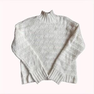 St Johns Bay Cream Cable Knit Sweater